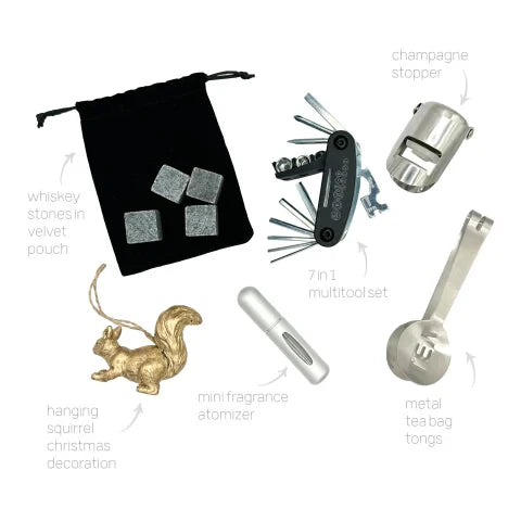 Holly &amp; Ivy Deluxe Gold Pomegranate Crackers, Pack of 6