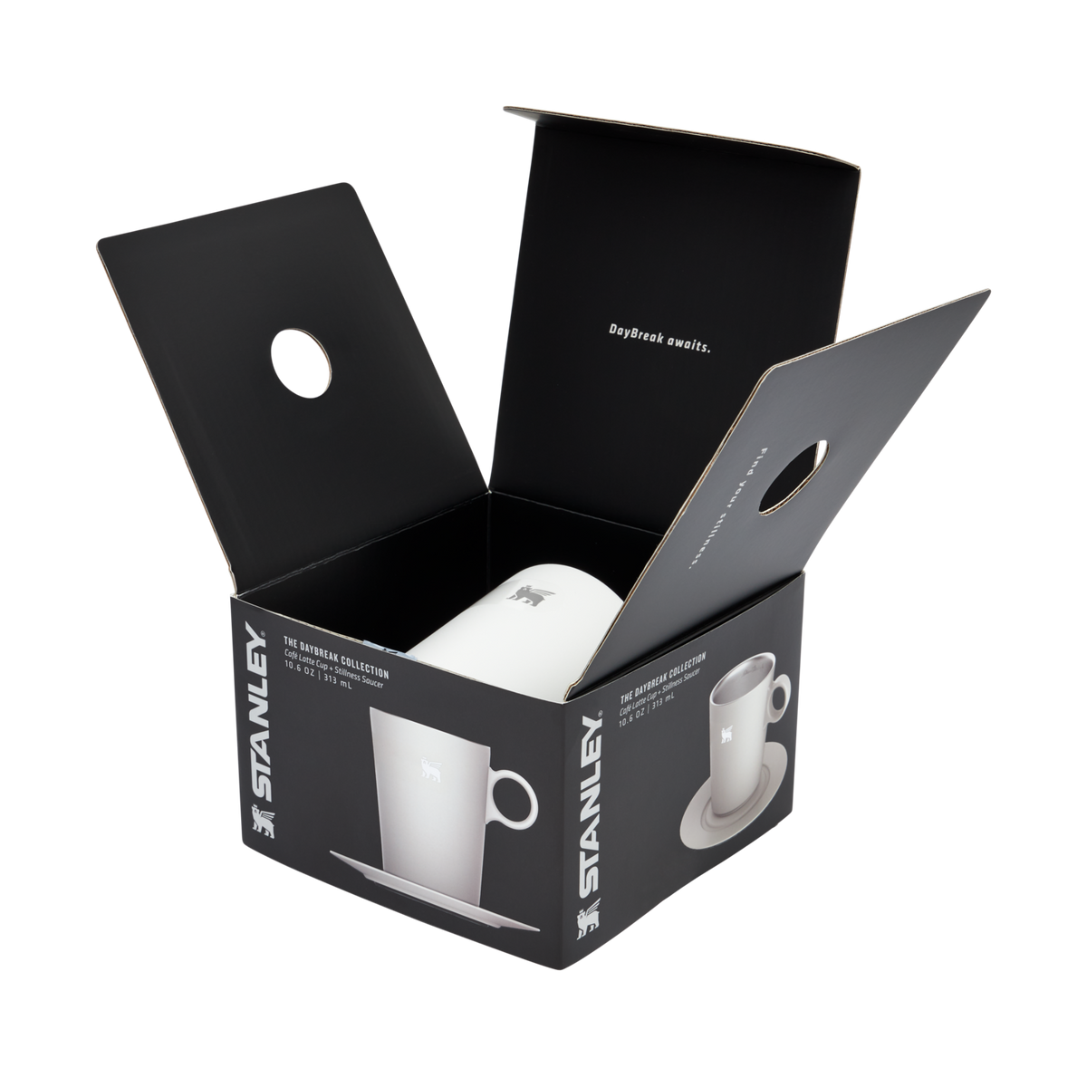 The DayBreak Café Latte Cup &amp; Stillness Saucer | 10.6 OZ