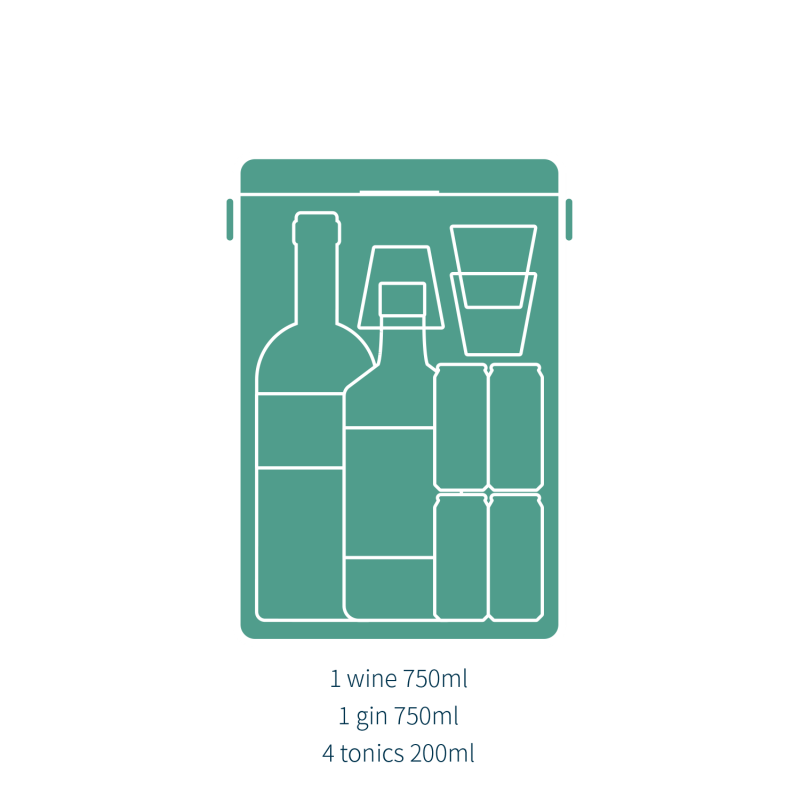 Drinks Box / Parisian Green