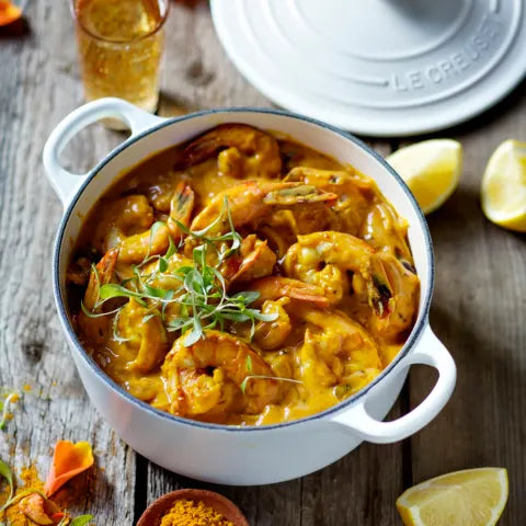 Le Creuset Signature 3.3 Litre Round Cast Iron Casserole, 22cm (Azure)