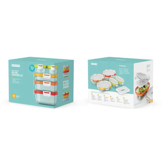 Zoku Neat Stack Food Storage Set, 11-Piece