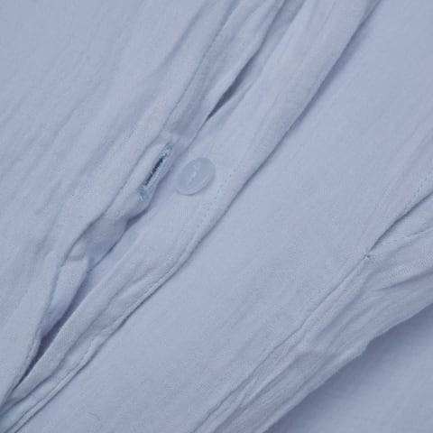 Thread Office Blue Muslin Cotton Duvet Cover Set