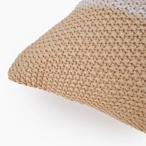 Thread Office Natural Knitted Cotton Mingle Scatter Cushion with Feather Blend Inner, 50cm x 50cm (Copy)